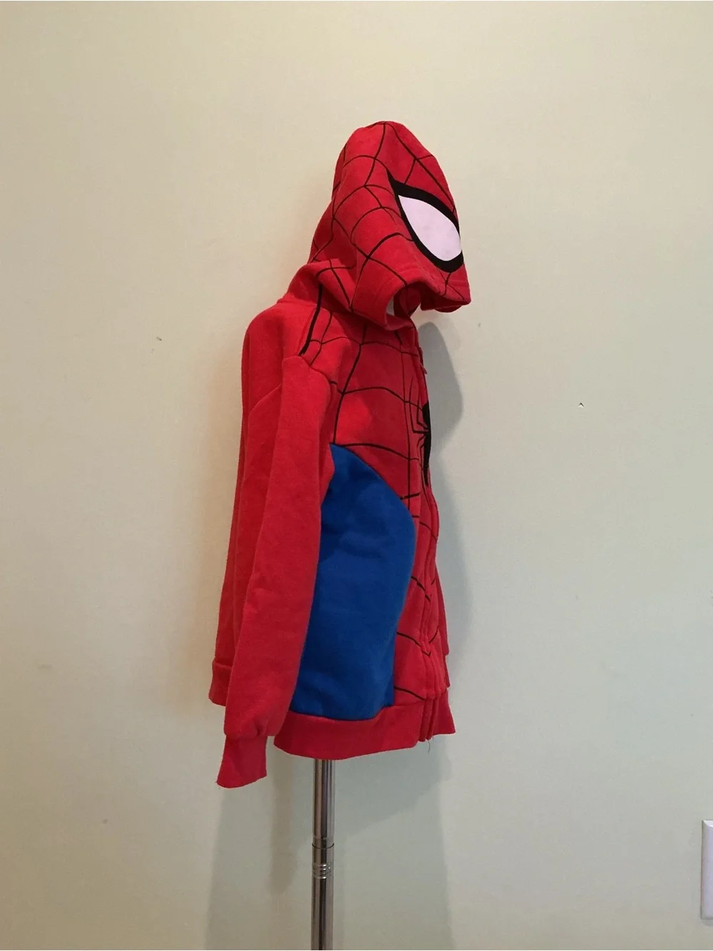 Marvel Red and Blue Spider-Man Hooded Zip Jacket - Picture 2 of 4